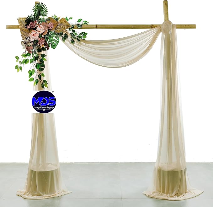 MDS Halloween Chiffon Draping Fabric - 2 Panel, 30" Wide x 40ft Long - S...