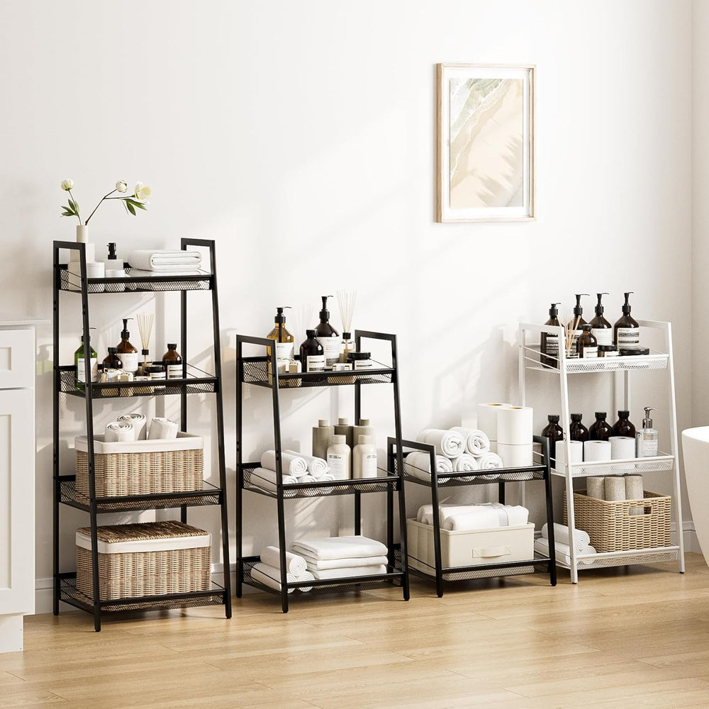 4 Tier Bathroom Shelf, Bathroom Organizer and Storage for Small Space, Free-S...