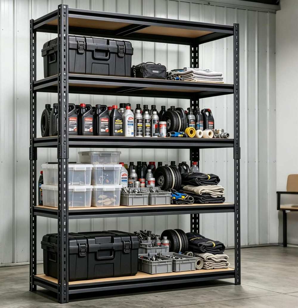 Garage Storage Shelves Heavy Duty Garage Shelving Units 60" x 28" x...