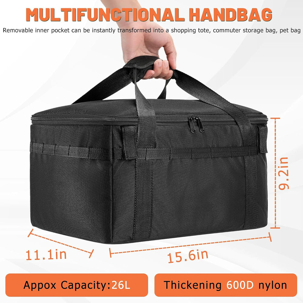 CDYWD Bike Basket Rear, Bicycle Basket with Liner Bag & Waterproof Cover