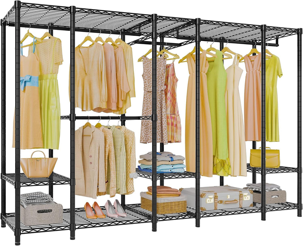 VIPEK V50 Extra Large Closet System, Heavy Duty Clothes Rack, Black