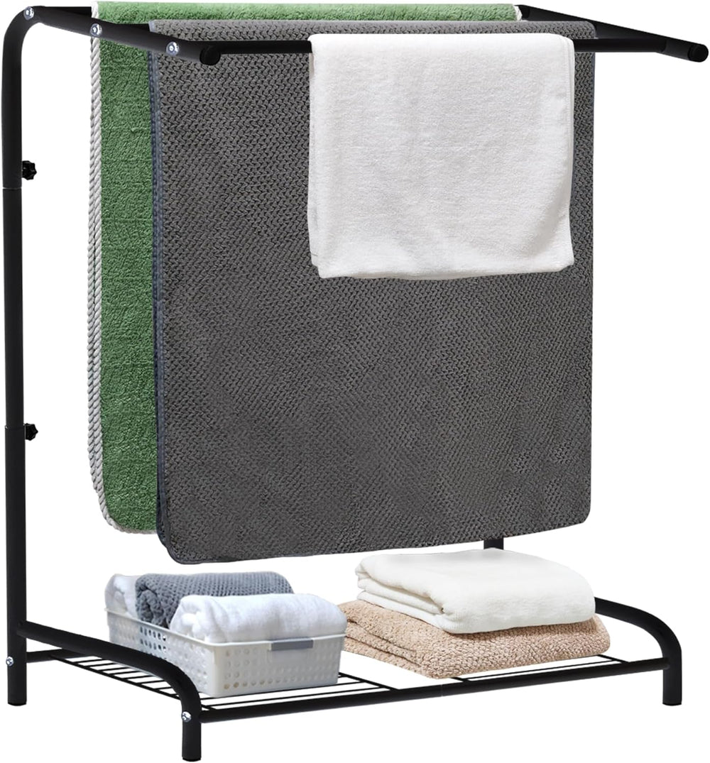 Large Freestanding Towel Rack for Oversized Bath Towels