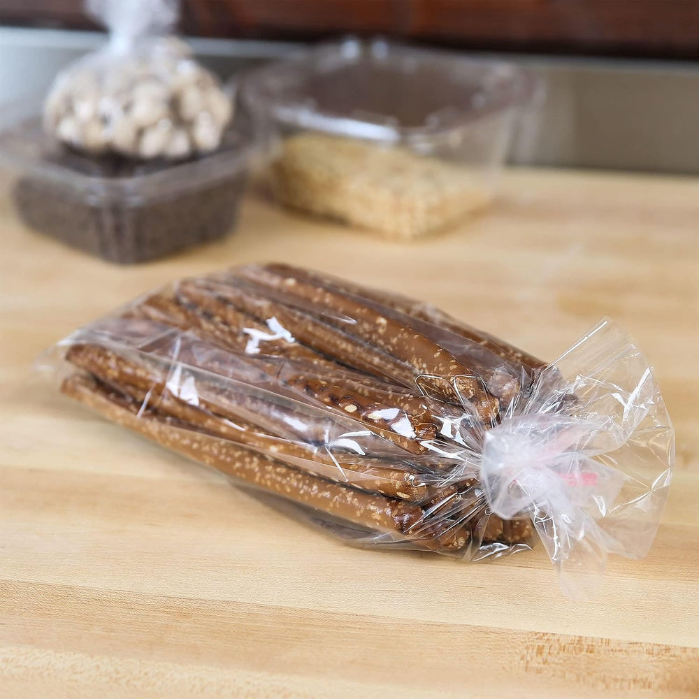 APQ Clear Gusseted Poly Bags, 8 x 3 x 20 Inch, 1000 Count