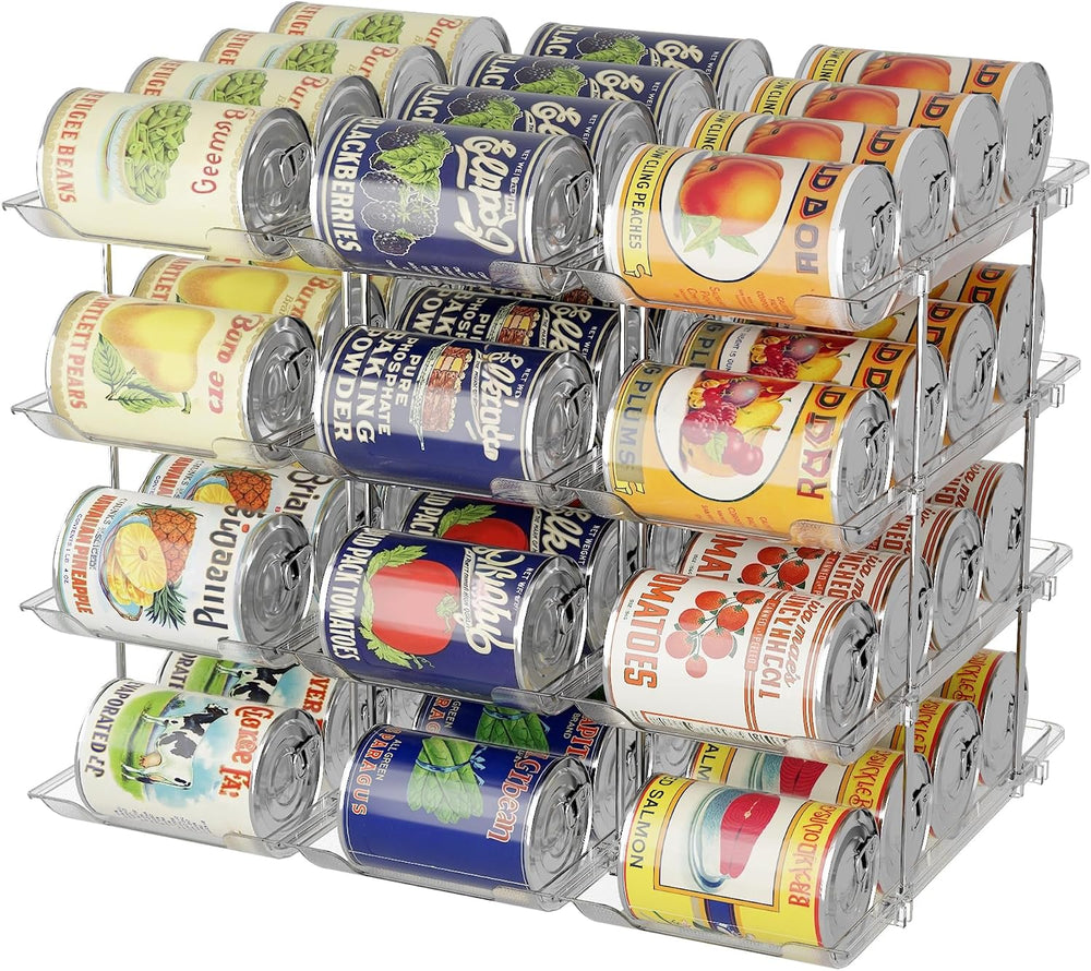 LXLXXL Can Organizer for Pantry Canned Food Storage Goods Holders 4 Tier