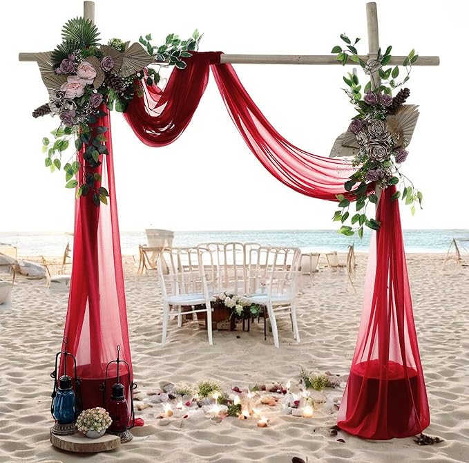 MDS Halloween Chiffon Draping Fabric - 1 Panel, 30" Wide x 50ft Long - S...