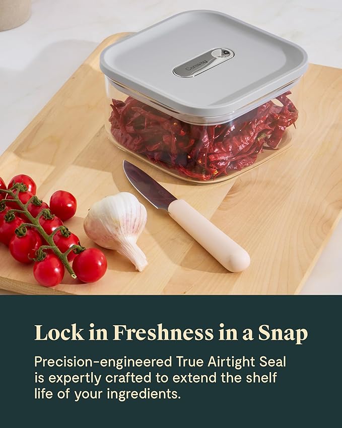 Caraway 1qt Glass Airtight Food Storage Container