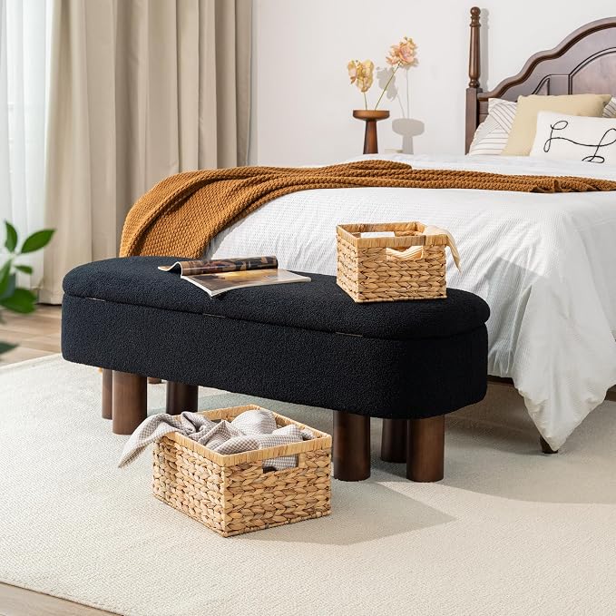 StorageWorks Wicker Storage Baskets, Large and Small Baskets, Handwoven Water...