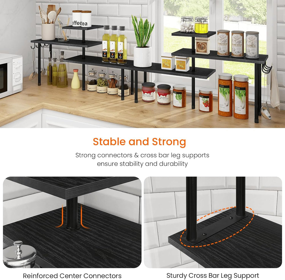 Bathroom Counter Organizer Corner Shelf, Kitchen Countertop Organizer, 3 Tier...
