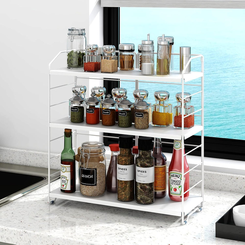 Bathroom Countertop Organizer, 3-Tier Bathroom Counter Organizer, 8-Levels He...