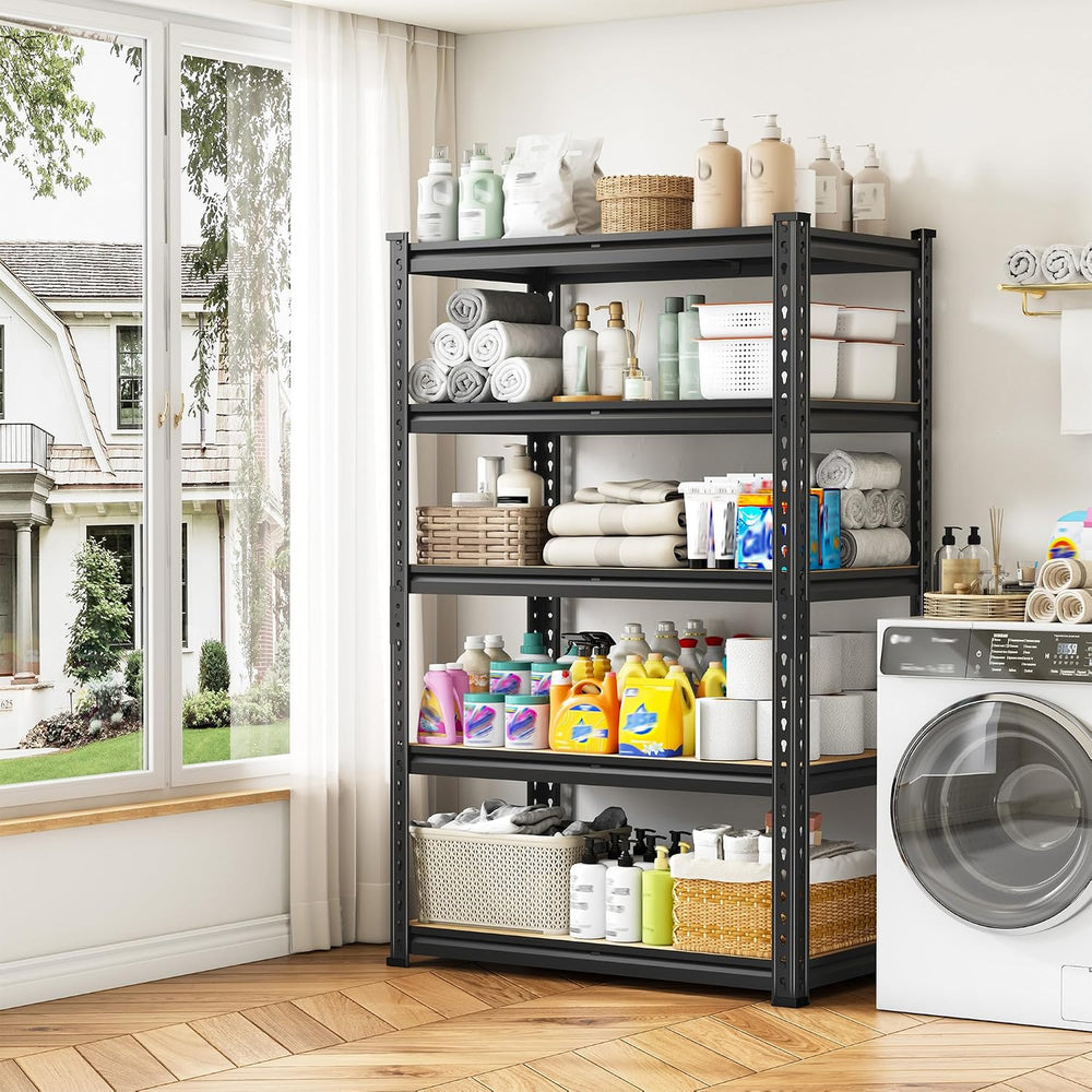 5-Tier Storage Shelves, Adjustable Pantry Shelves for Kitchen
