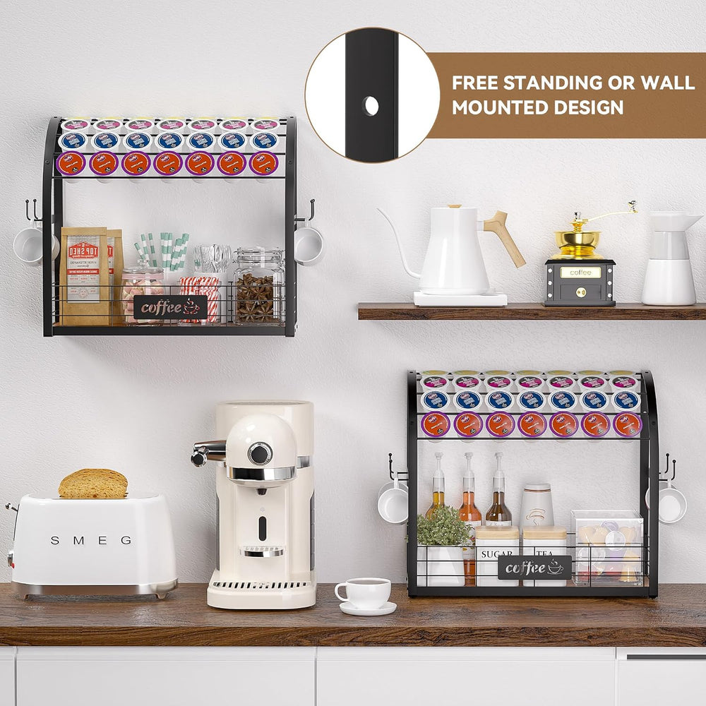 K Cup Holder, Coffee Pod Holder, K Cup Organizer, Black
