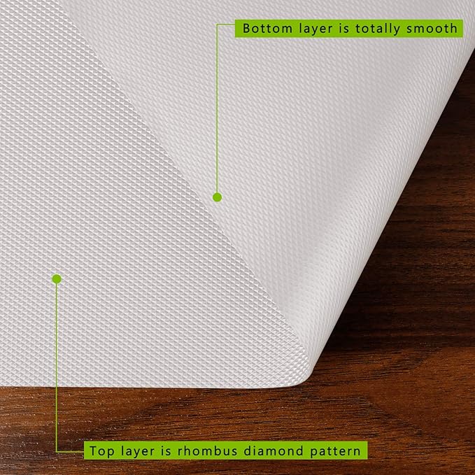 Kitchen Shelf Liner Drawer Liners, Non-Adhesive Refrigerator Liners Waterproof