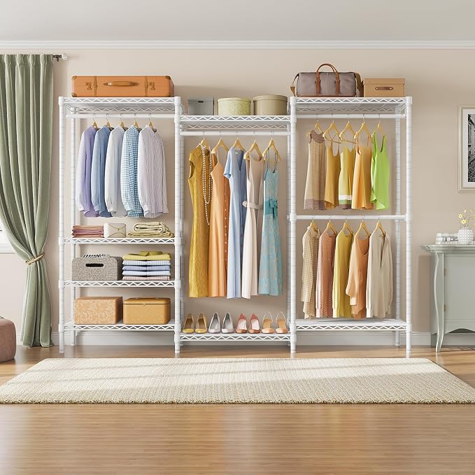 VIPEK V5 Plus Portable Closet Wardrobe Heavy Duty Clothes Rack, Large Free
