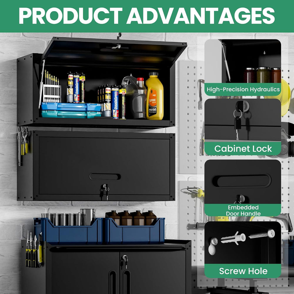 10-Piece Heavy Duty Steel Garage Cabinet System | All-in-One Modular Garage C...