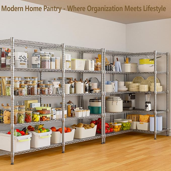 Himimi Storage Shelves-5 Tier Heavy Duty Wire Shelving Unit
