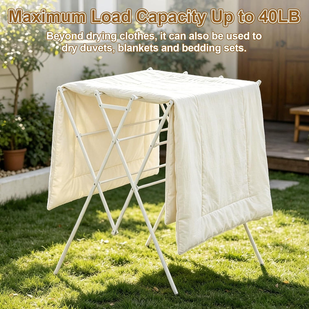 Extra Large Clothes Drying Rack Foldable Clothing Drying Rack 33" W x 37...