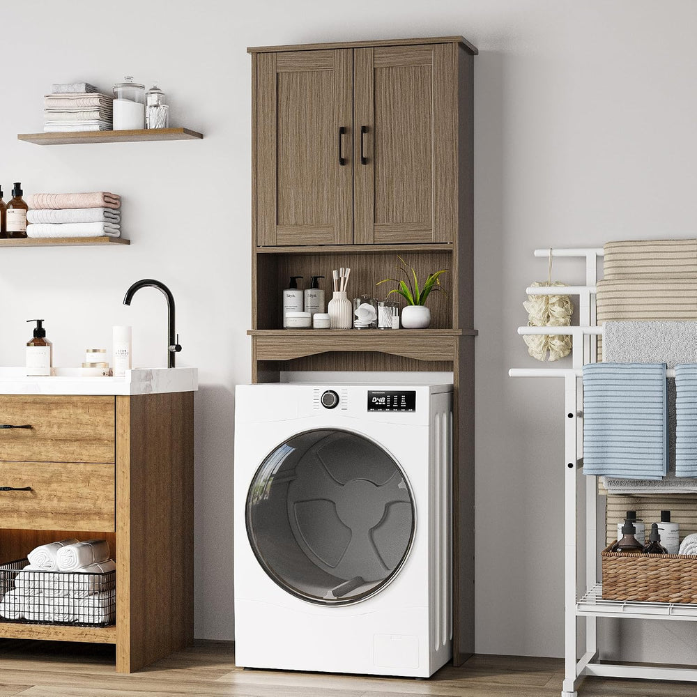 ROOMTEC Over the Toilet Storage Cabinet with Adjustable Shelf and Double Door...