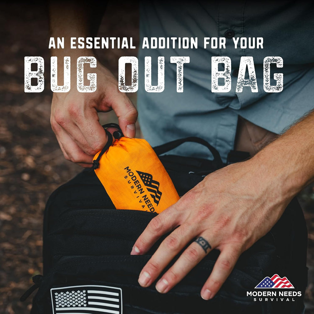 MODERN NEEDS Emergency Sleeping Bag Survival | Emergency Blanket, Bivy Sack &...