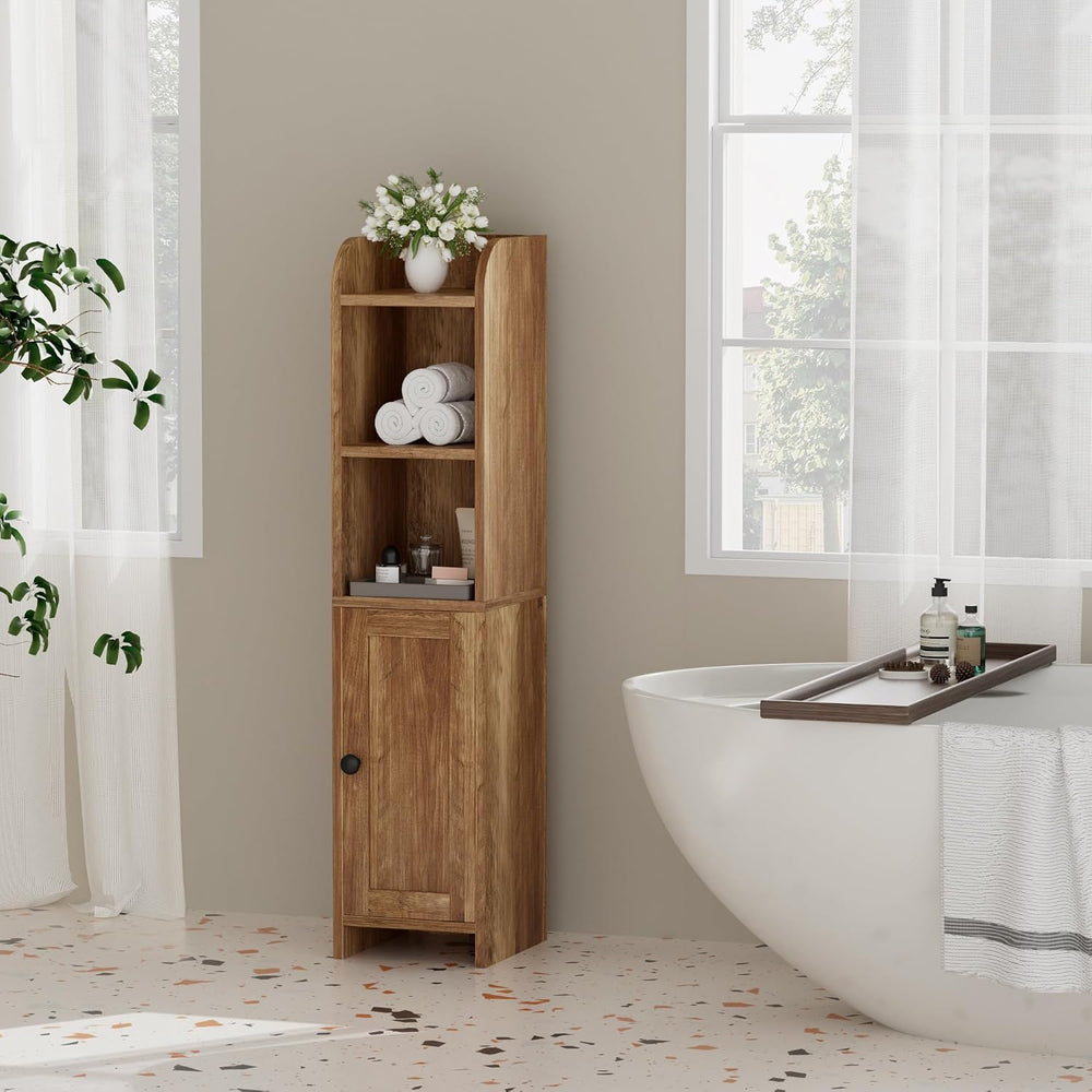 Small Bathroom Storage Cabinet, Narrow Toilet Paper Cabinet