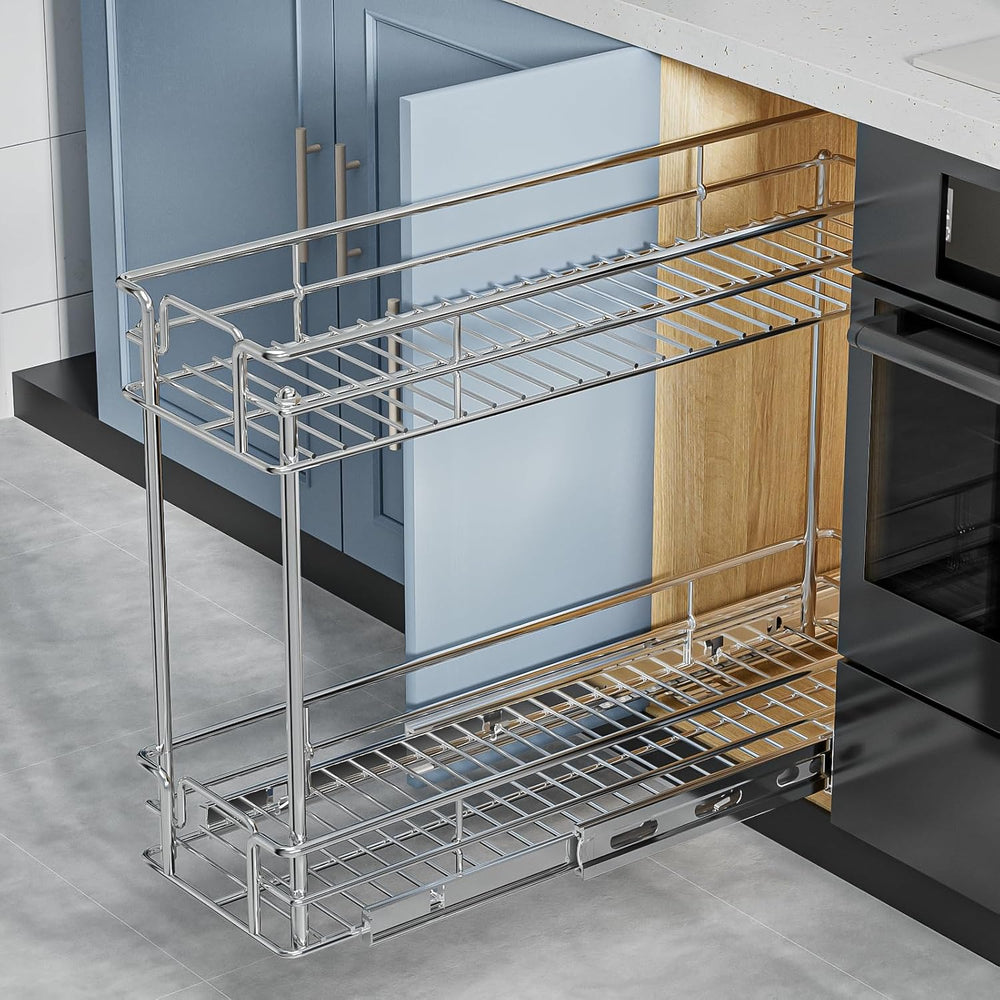 ROOMTEC Pull Out Cabinet Organizer for Narrow Cabinet (8.5" W X 21.5&quo...