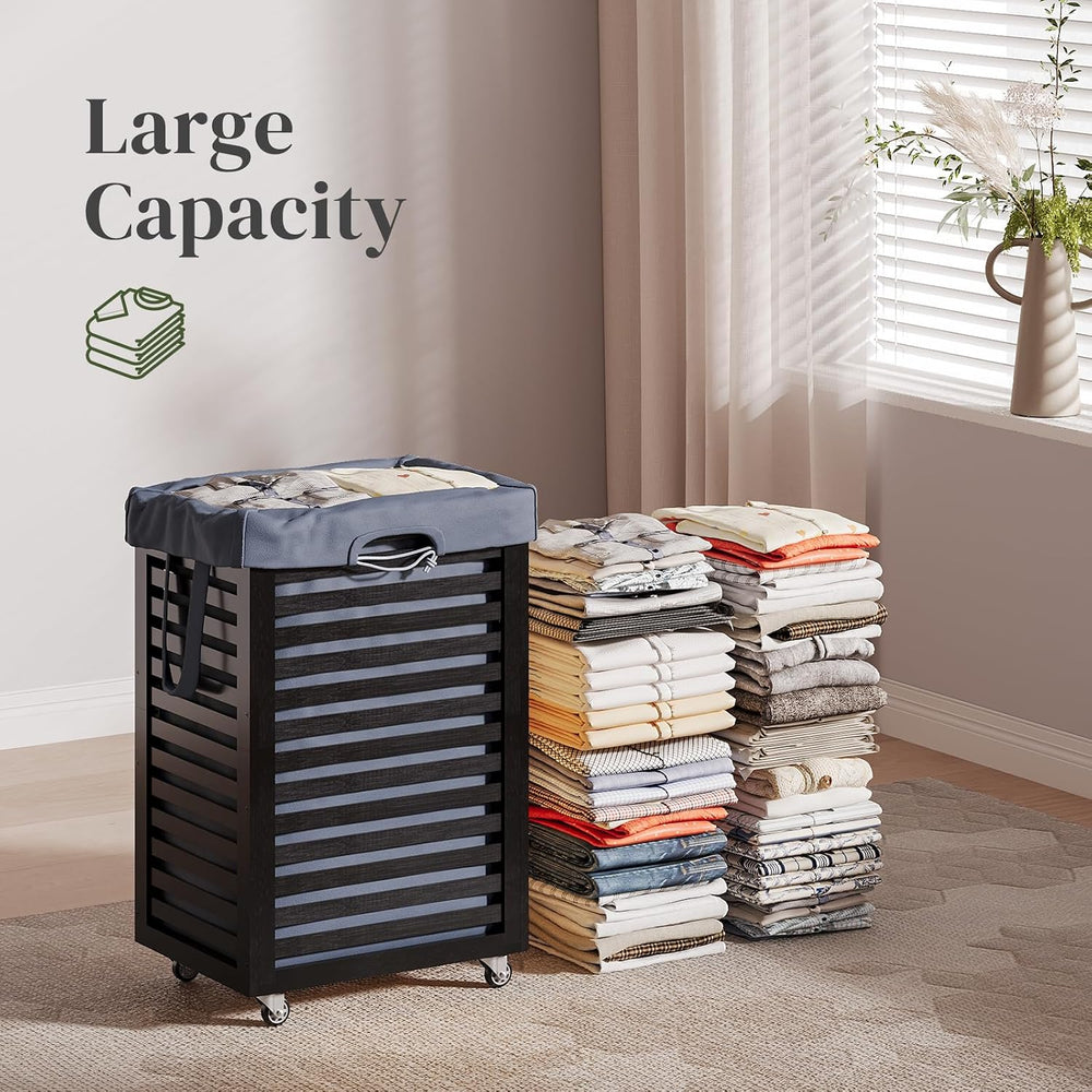 Laundry Hamper bamboo wood Laundry Clothes Laundry Hamper Clothes Storage