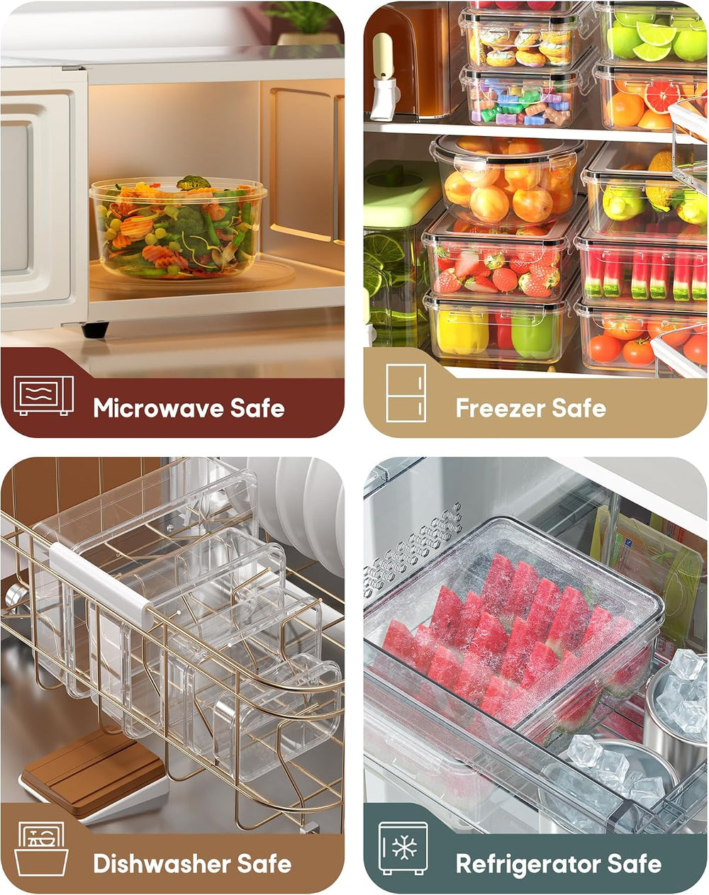 70 PCS Food Storage Containers with Lids Airtight, (35 Lids & 35 Containe...