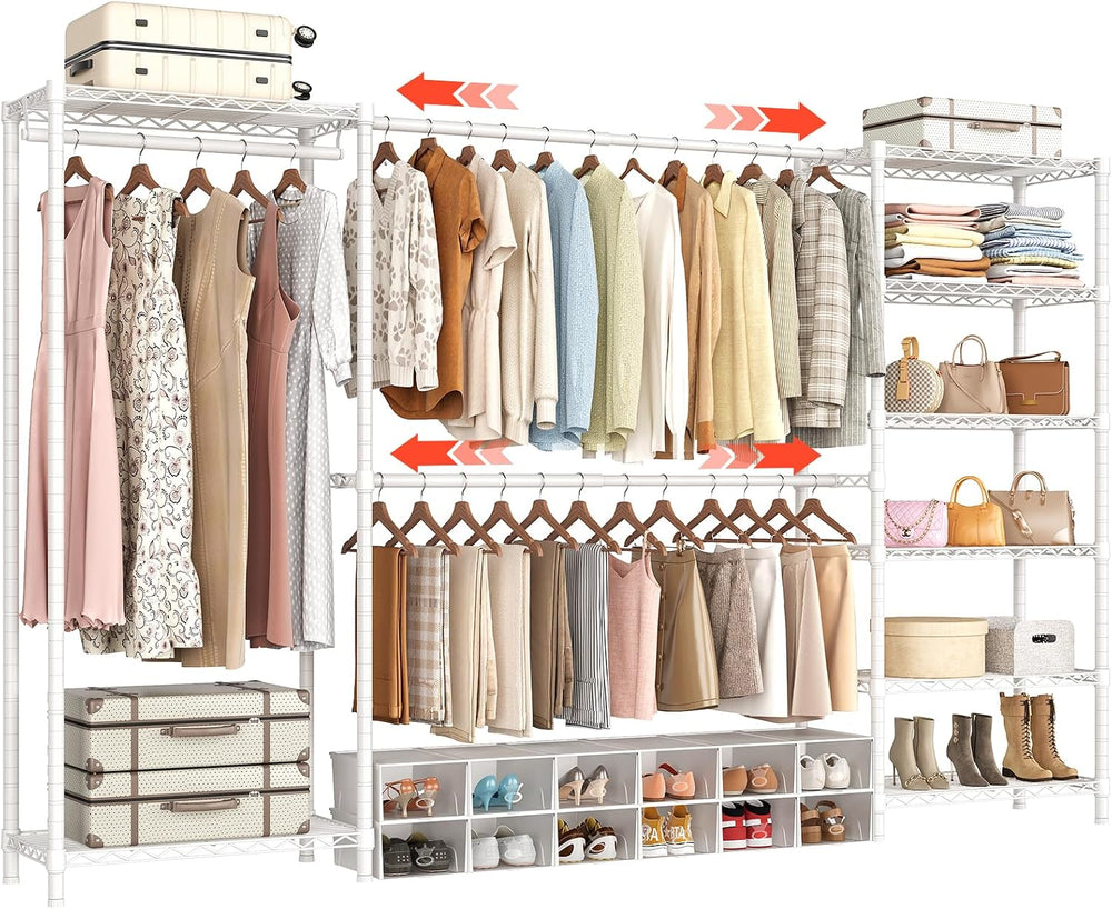 ONBRILL E3 Expandable Freestanding Closet Organizer System, Portable Closet