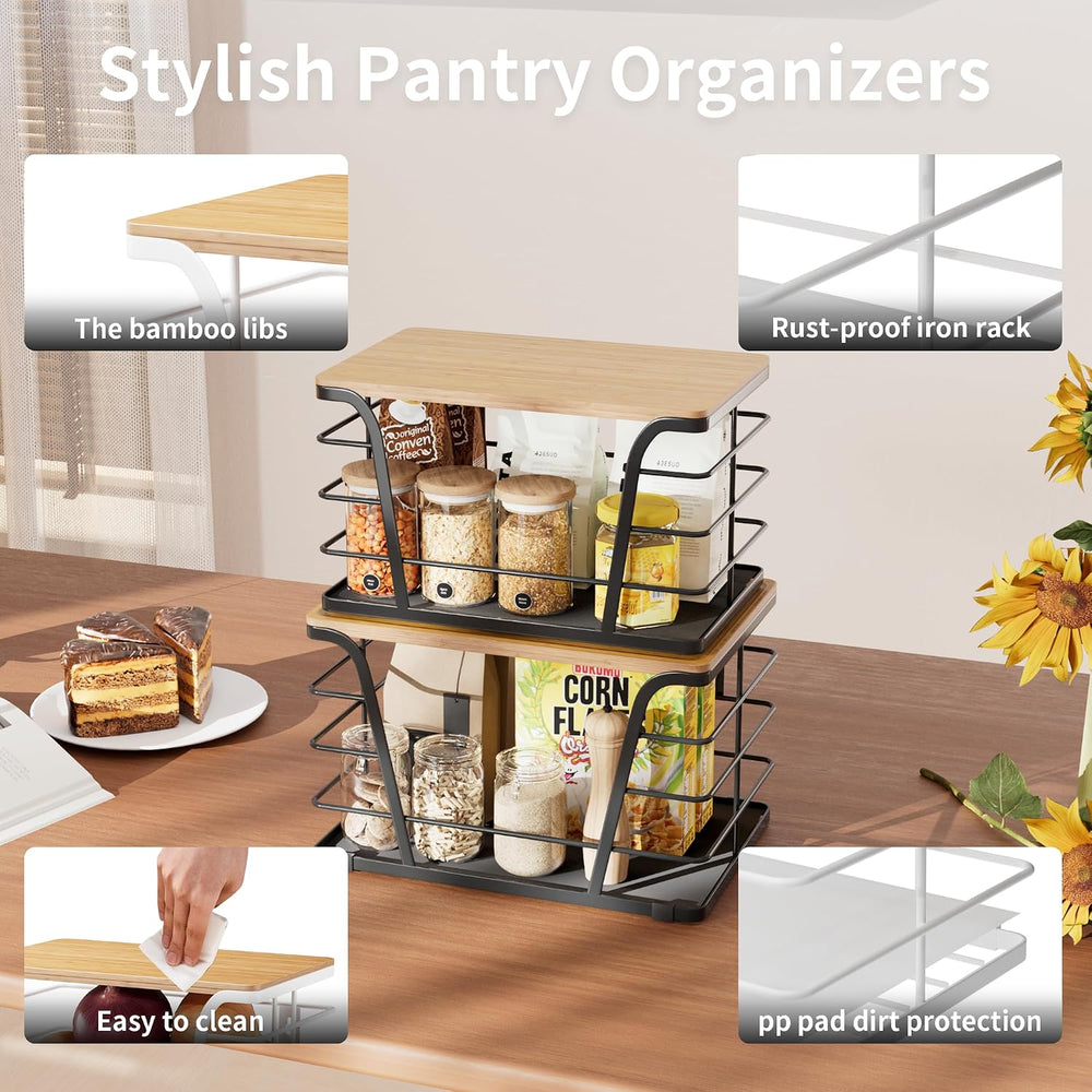 TIDIIABODE 2 Pack Kitchen Organization for Onions,Potatoes - Fruit Basket for...