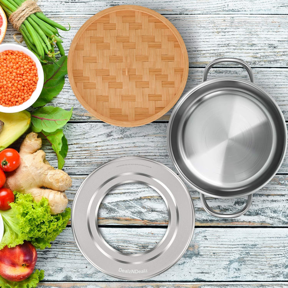 2-Tier Steamer & Steamer Ring Bundle โ Double the Efficiency, Double the ...