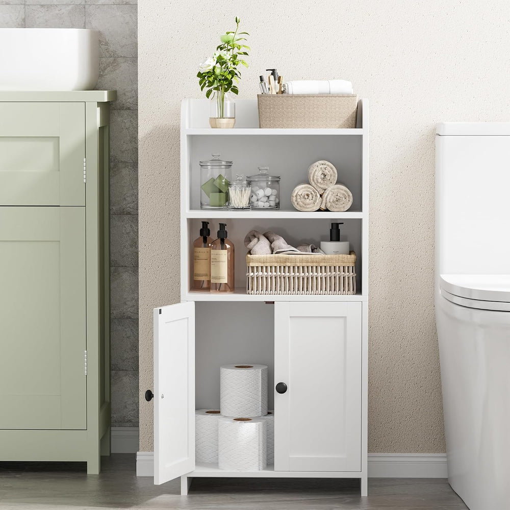Homhedy Small Bathroom Storage Cabinet, Toilet Paper Storage Cabinet