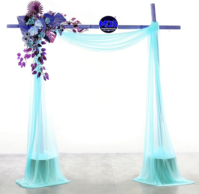 MDS Halloween Chiffon Draping Fabric - 2 Panel, 30" Wide x 40ft Long - S...