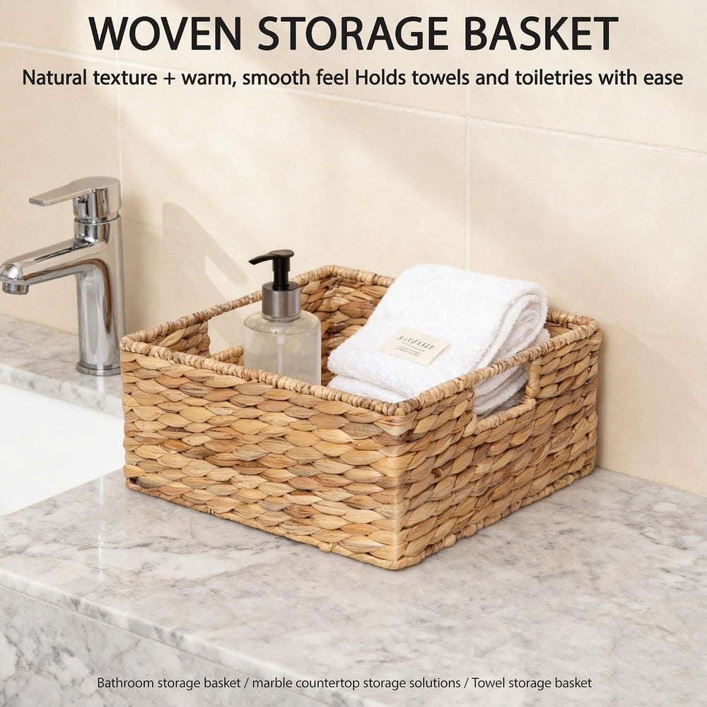 Kingwillow Square Hand Woven Storage Basket