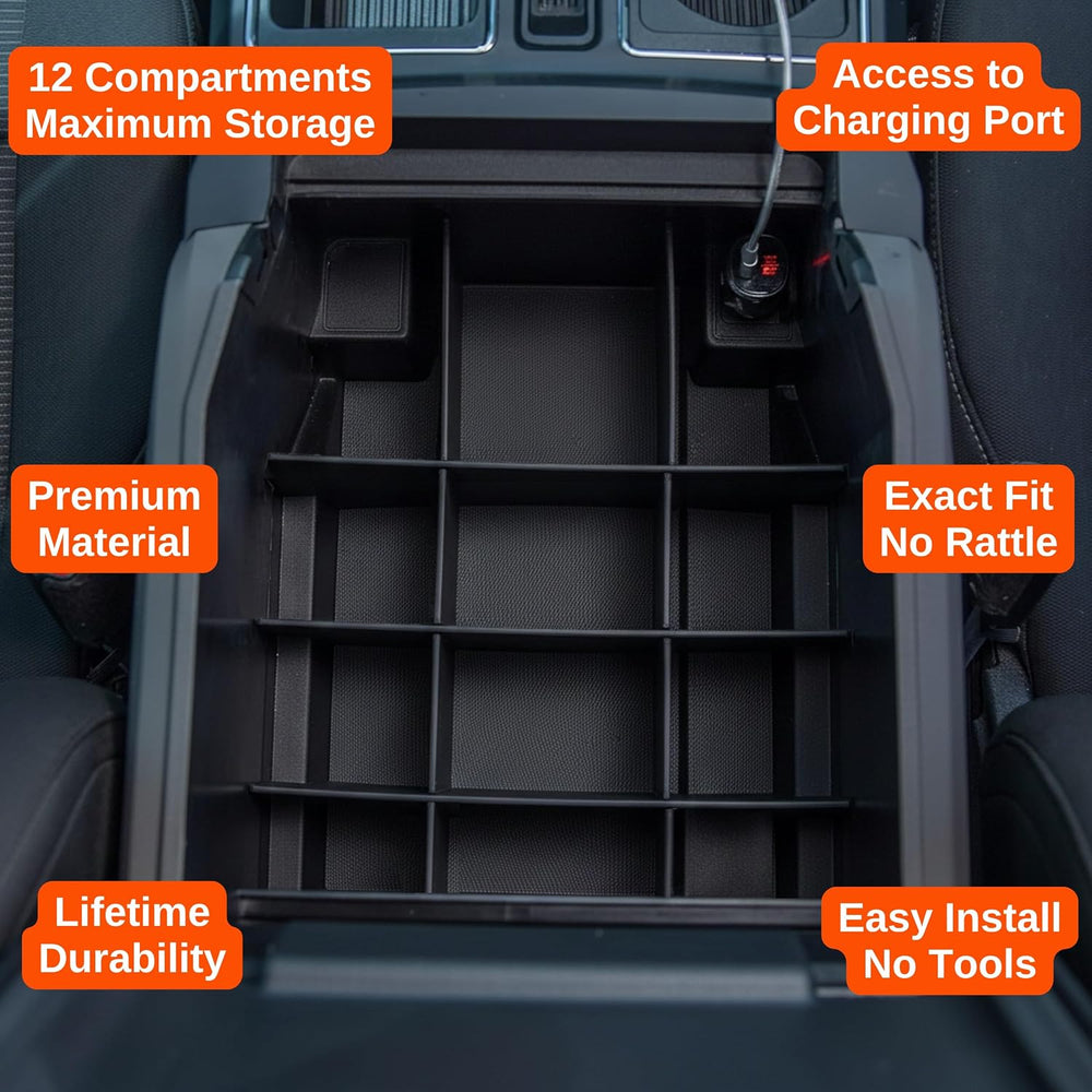 Vehicle OCD - Center Console Organizer for Ford F150 (2015-2020) (Full Consol...