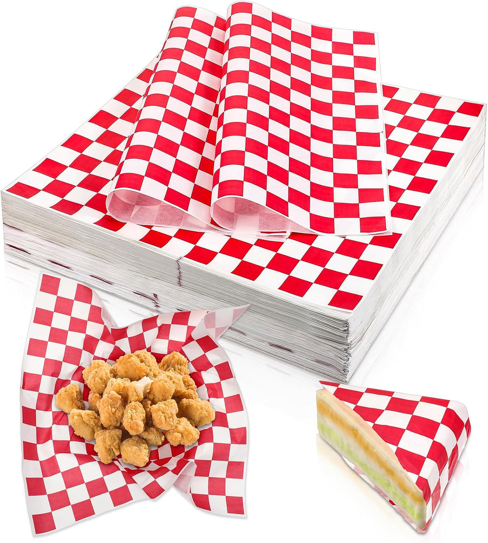 simarro 1000 Sheets Checkered Deli Paper Sheets, 12 x 12 Inch