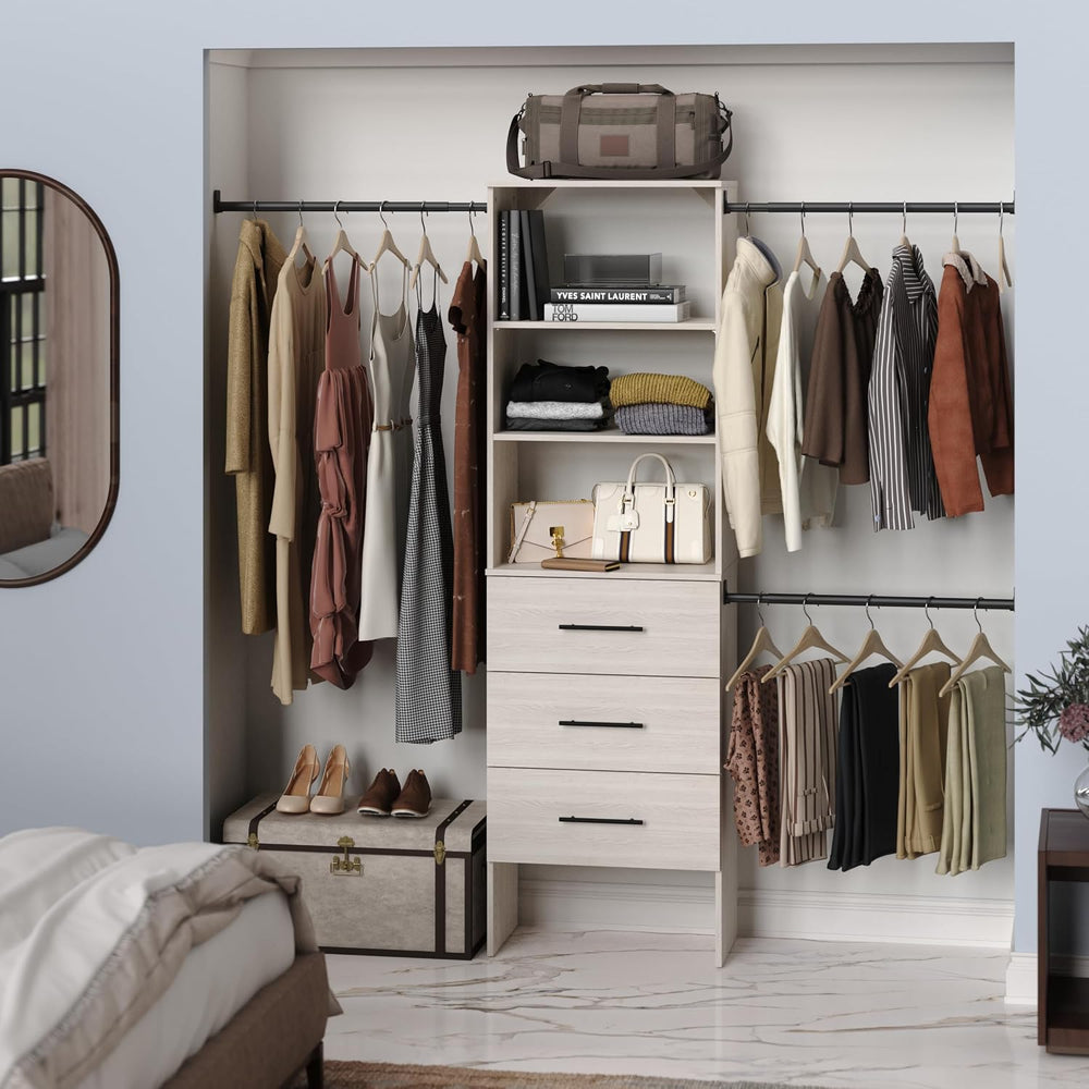 ClosetMaid SuiteSymphony 25-Inch Closet System Tower with (3) Drawers, and (2...