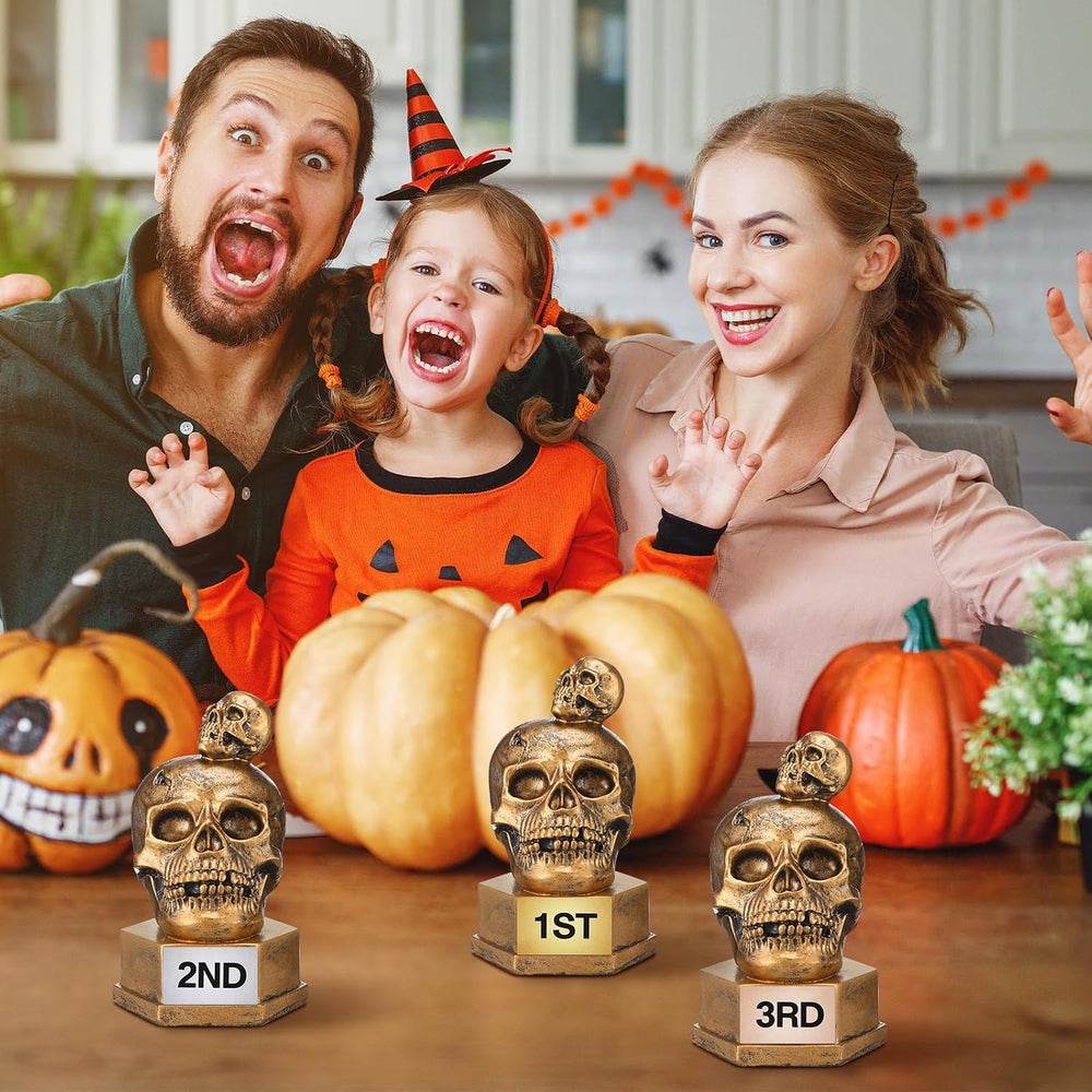 3 Pcs Halloween Trophy Best Costume Contest 1st 2rd 3nd Trophies Award