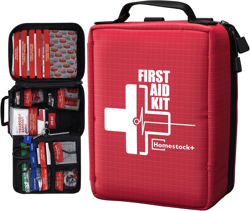 First Aid Kits - Compact First Aid Kit with Labelled Compartments Molle Syste...