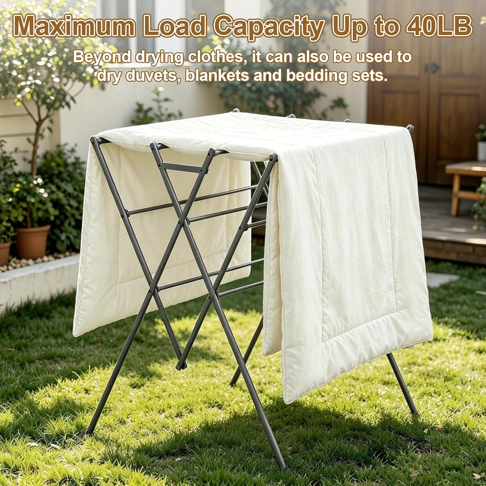 Extra Large Clothes Drying Rack Foldable Clothing Drying Rack 33" W x 37...