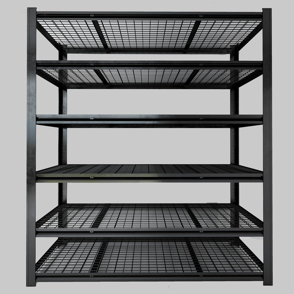 Metal Storage Shelving Unit, 6-Tier Adjustable Heavy Duty Garage Shelves