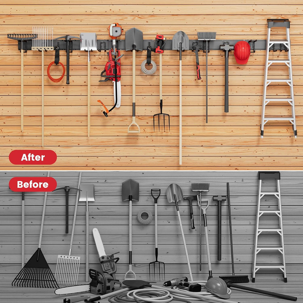 Garage Tool Organizer Wall Mount 1380 lbs Load Capacity 99 Inch Heavy Duty Mo...