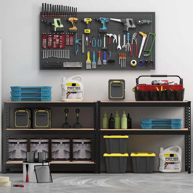 PrimeZone 48" x 24" x 72" Heavy Duty 5 Tier Adjustable Garage ...