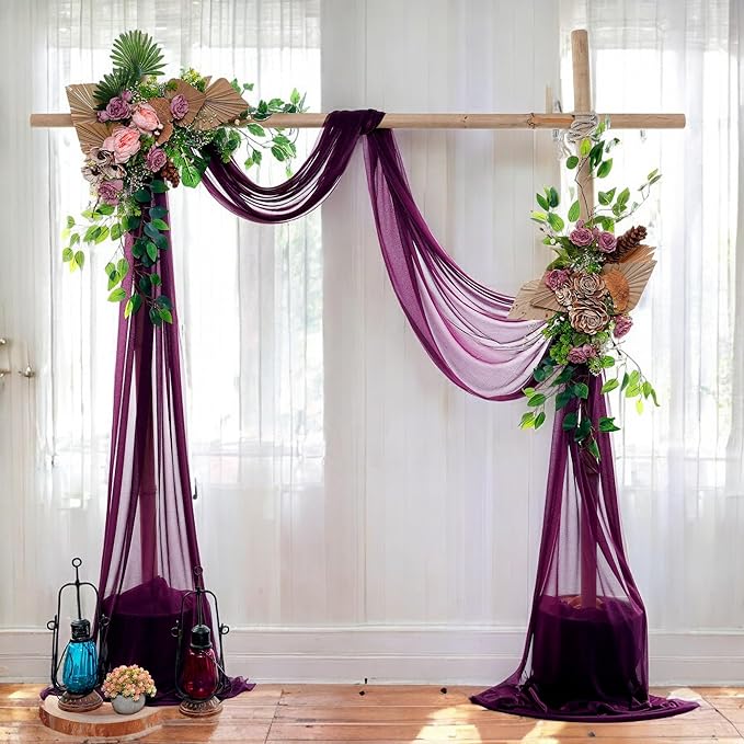 MDS Halloween Chiffon Draping Fabric - 2 Panel, 30" Wide x 40ft Long - S...