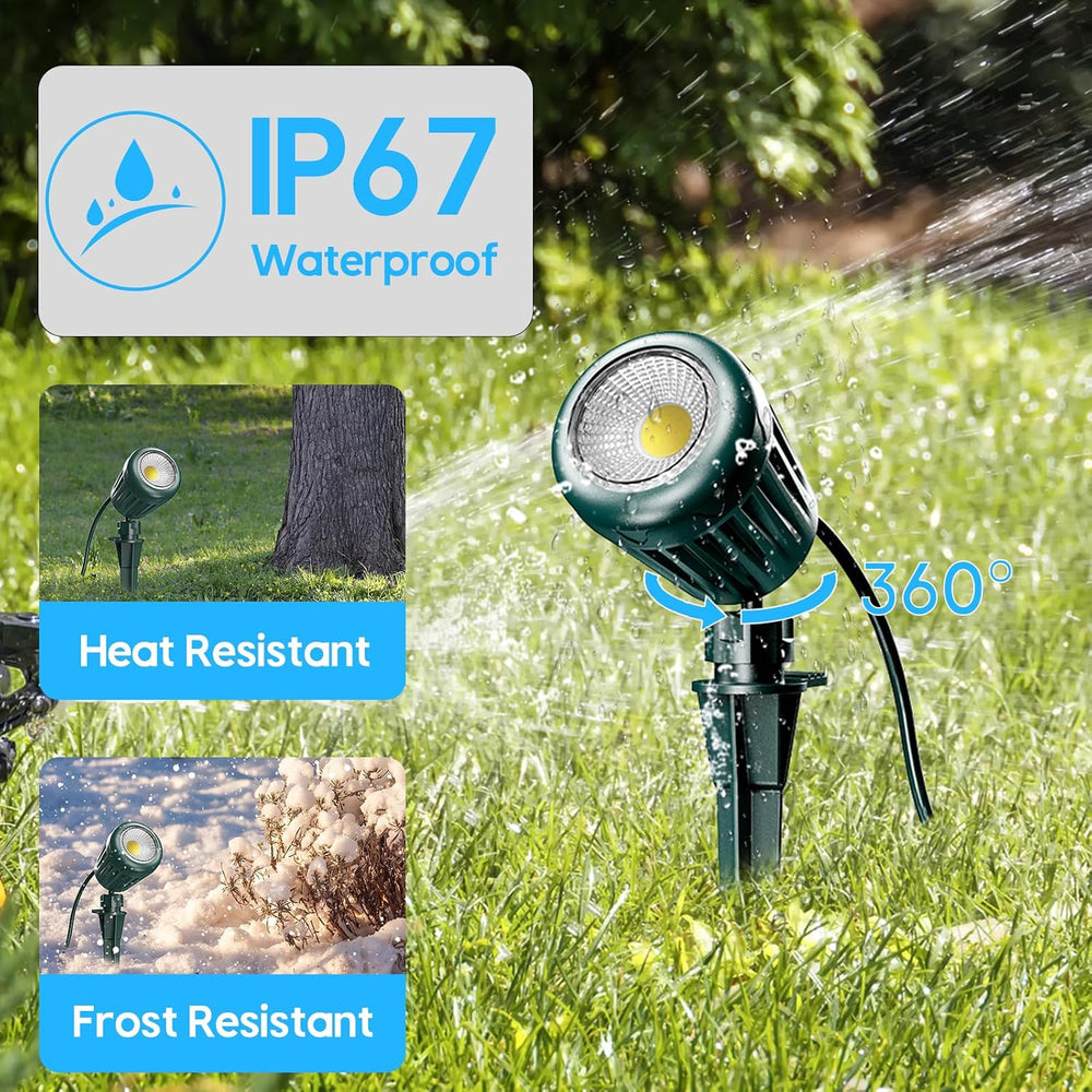 Halloween Spotlights Outdoor,120V Timer Remote Control,4 Pack