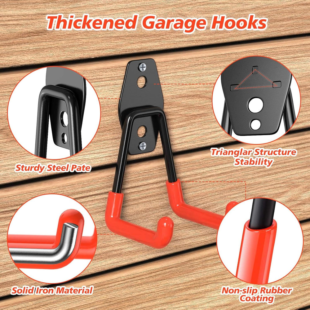 40-Pack Heavy Duty Garage Hooks for Storage & Hanging Items