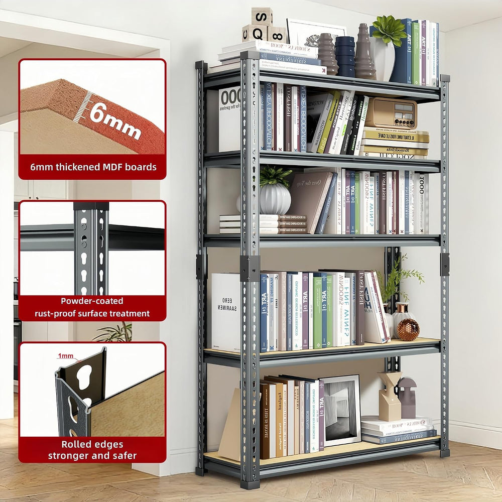 Garage Storage Shelves 46" W x 20" D x 72" H, 3000 LBS Heavy D...