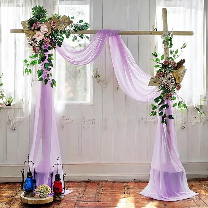 MDS Halloween Chiffon Draping Fabric - 2 Panel, 30" Wide x 30ft Long - S...
