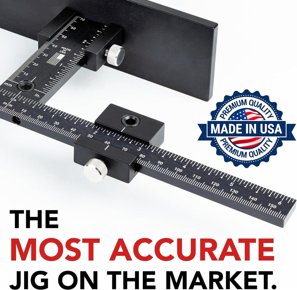 The Original Cabinet Hardware Jig - Made in USA - Most Accurate Tool for Knob...