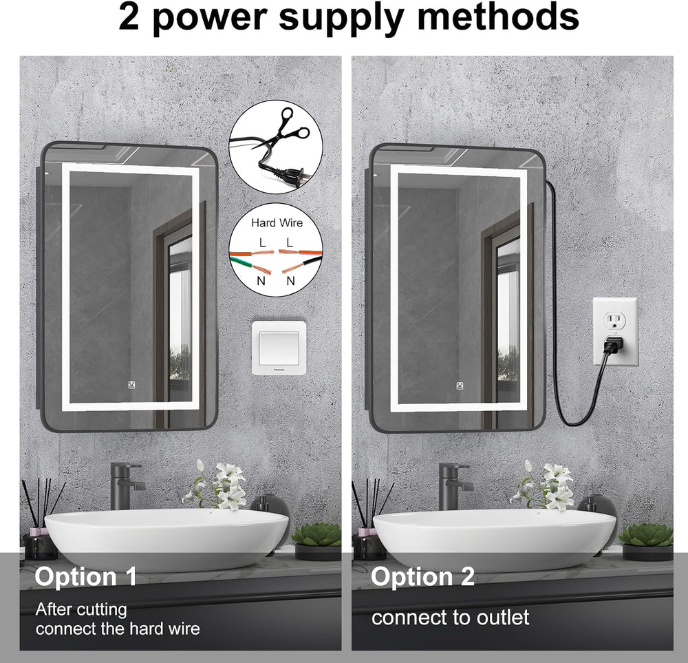 Recessed Medicine Cabinets for Bathroom,Lighted Medicine Cabinet