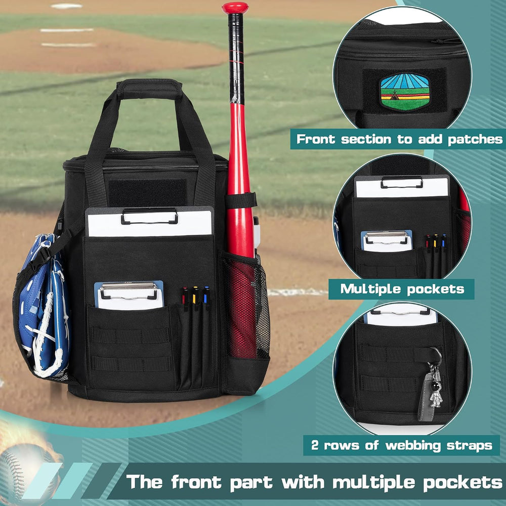 Baseball Coaches Bag, Baseball Bucket Bag