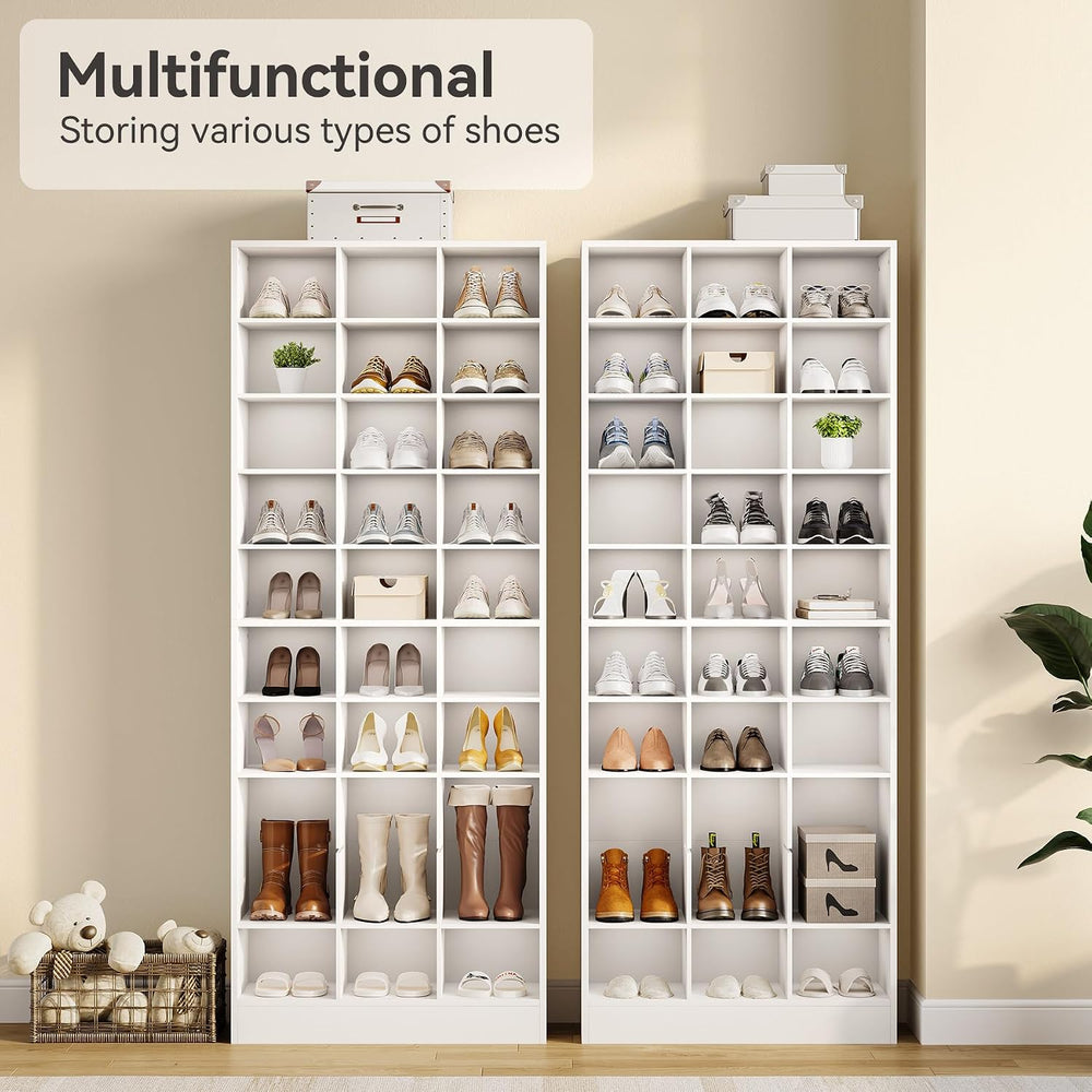 LITTLE TREE 70.9" Tall Shoe Rack, 10-Tier Freestanding Shelf, Max. Store...